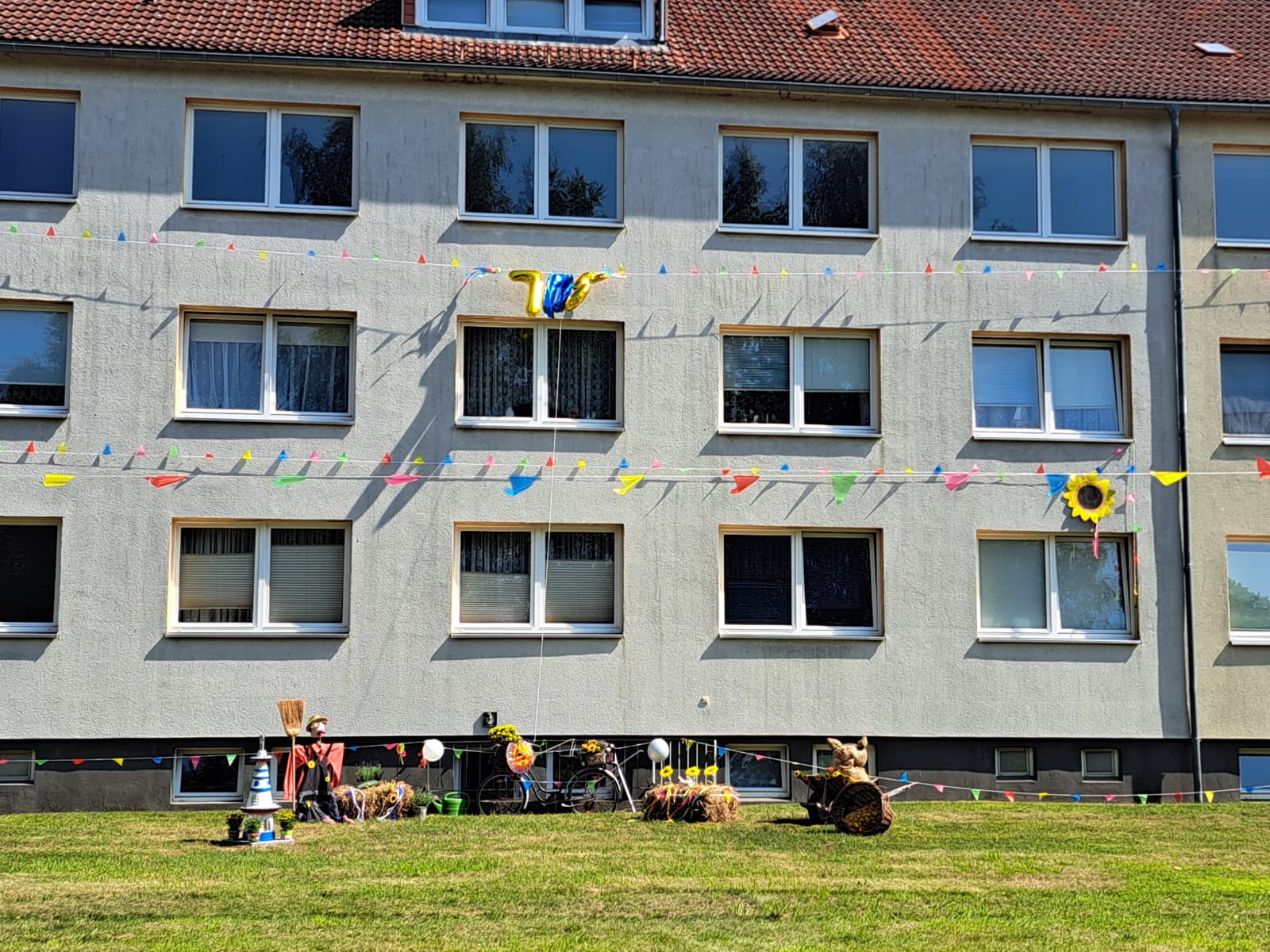 geschmücktes Haus