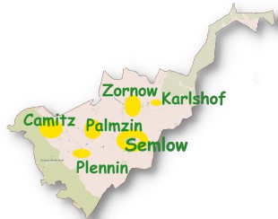Ortsteile der Gemeinde Semlow